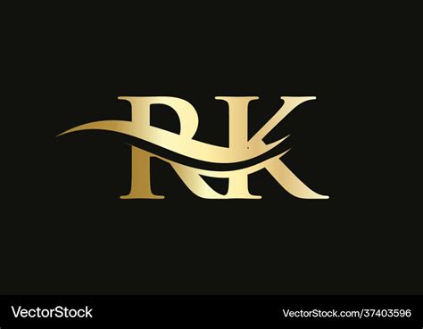 Modern rk logo design for business and company Vector Image