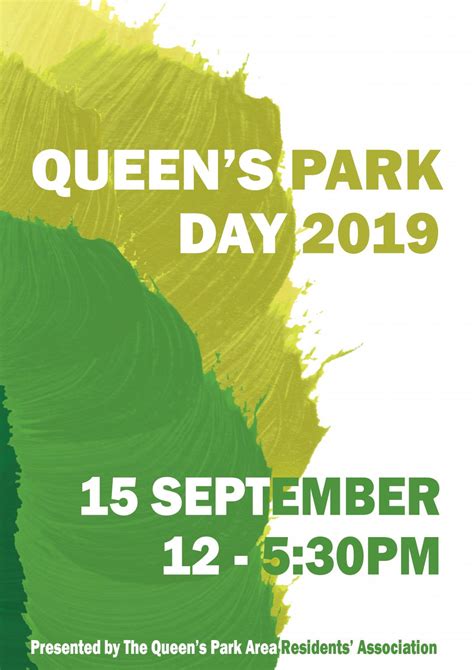 Queen's Park Day 2019 programme by Queen's Park Area Residents ...