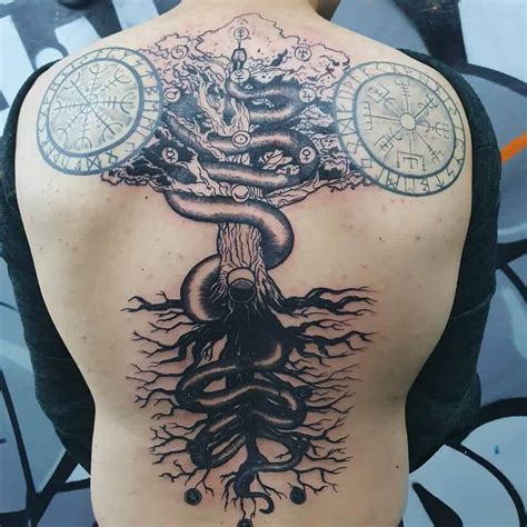 Top 50 Best Yggdrasil Tattoo Ideas [2021 Inspiration Guide] - Norse ...