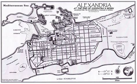 Map of Cleopatra's Alexandria | Ancient alexandria, Alexandria egypt ...