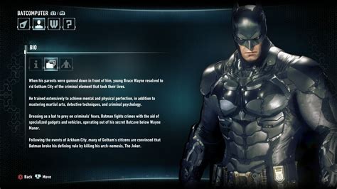 Batman Bio | Arkham knight character, Batman arkham knight characters ...