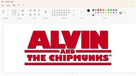 How to draw the Alvin and the Chipmunks logo using MS Paint | How to ...