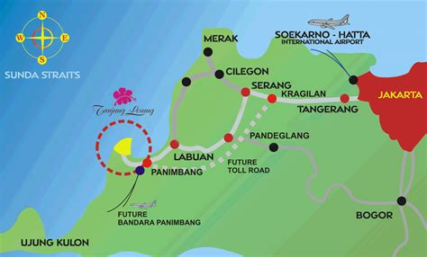 Lokasi | Tanjung Lesung Homestay - Villa Pantai Tanjung Lesung