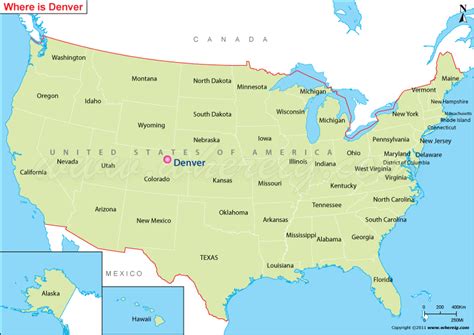 Usa Map Denver Colorado | Kinderzimmer 2018