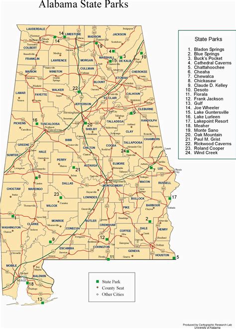 Map Of Alabama State Parks - Maping Resources