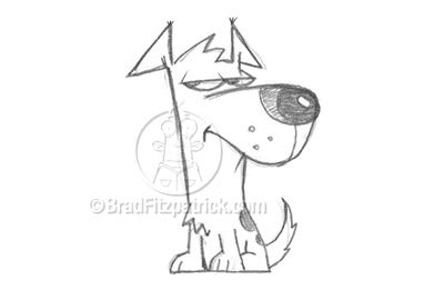 Cartoon Doggy Sketch – Drawings & Sketches