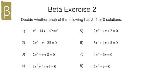 A18c – Solving quadratic equations using the quadratic formula ...