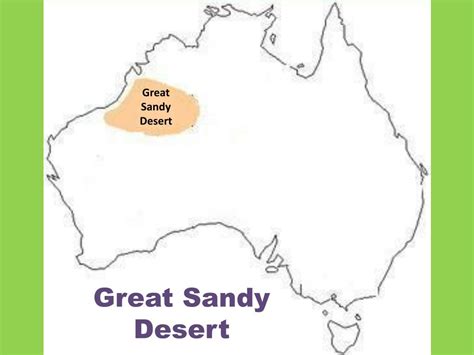 Great Sandy Desert Map - Great Sandy Desert Wikipedia - Population ...