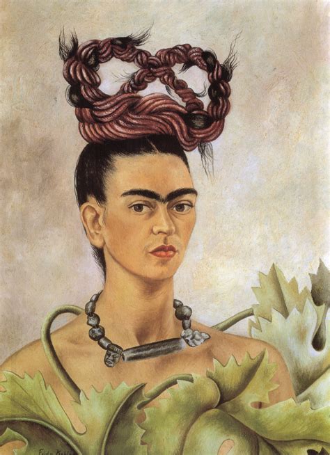 Self Portrait with Braid, 1941 - Frida Kahlo - WikiArt.org