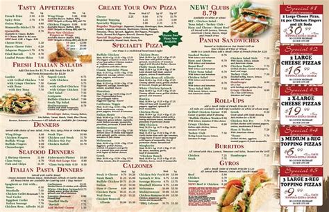 Napoli Pizza Menu - Online Menu Of Napoli Pizza Restaurant Carlisle ...