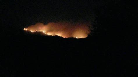 Atlas Peak fire - October 9, 2017 filmed from Mount Veeder - YouTube