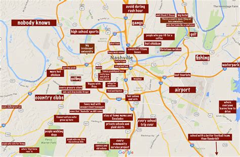 An accurate map of the 'real' Nashville, America's best city