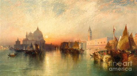 View of Venice by Thomas Moran Painting by Thomas Moran - Pixels