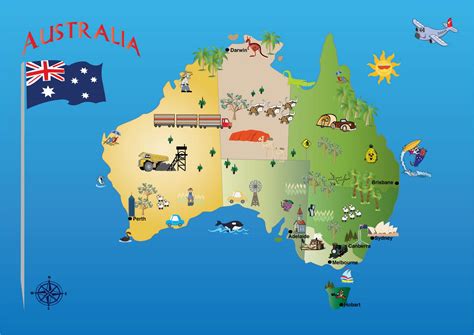 Michelle's Creative Blog: Australia Map for Kids 3-6 years old