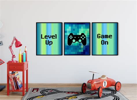 Gaming Wall Art Set of 3 Video Game Wall Art Gaming Prints - Etsy Australia