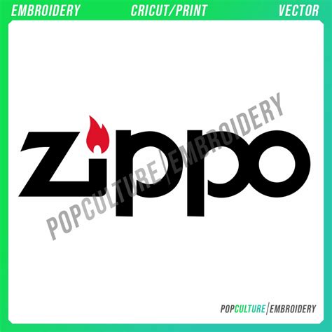 Zippo Logo - Official Logo for Embroidery & Vector • Pop Culture ...