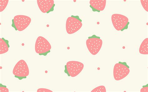 Strawberry PC Aesthetic Wallpapers - Wallpaper Cave