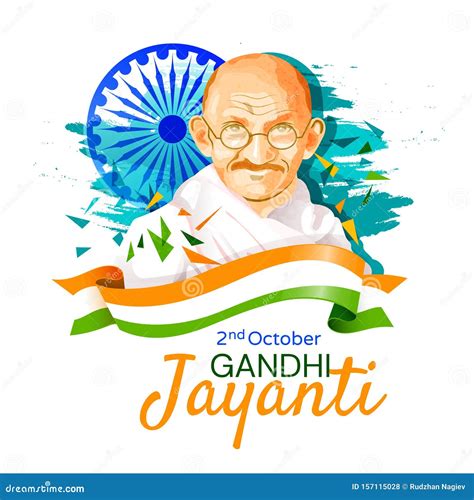 Colorful Poster or Card Design for the Gandhi Jayanti Holiday ...