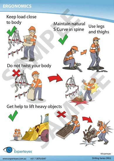 ergonomics poster - workplace safety | Workplace safety, Health, safety ...