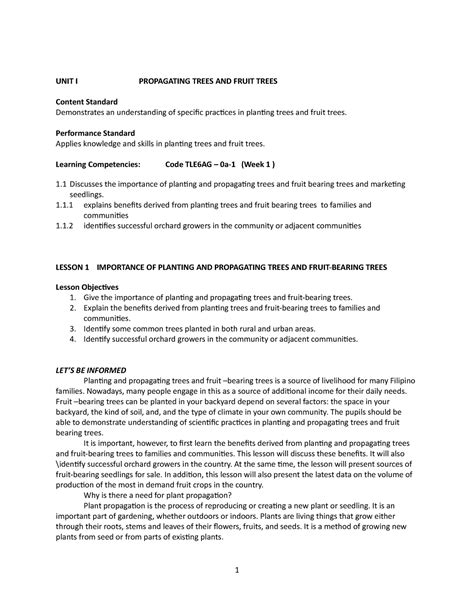 LM EPP 6 Agriculture - Hahahah - UNIT I PROPAGATING TREES AND FRUIT ...