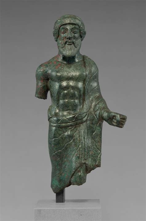 Statuette of a Bearded Man, Probably Tinia, about 480 B.C., Etruscan ...