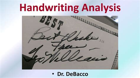 Handwriting Analysis - YouTube