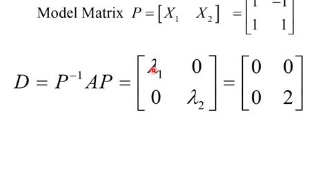 MATRICES (L7) DIAGONALIZATION OF MATRIX MODEL MATRIX - YouTube