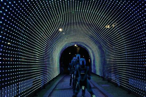 Thousands of LED Lights Create a Tunnel of Hopes