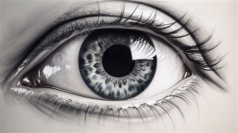 Drawing Of Human Eye Background, Black And White Drawing Tutorial ...