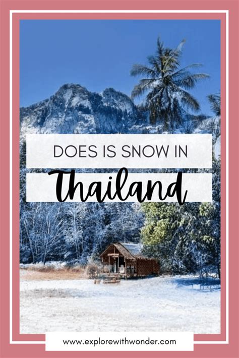 Does It Snow in Thailand? Everything You Need to Know - Explore With Wonder