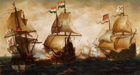 A Naval Battle Painting | Aert Anthonisz Anthonissen Oil Paintings