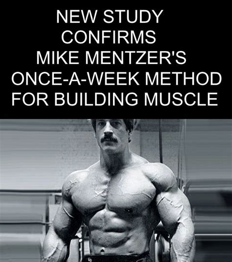 A New Study Confirms Mike Mentzer's Once-a-Week Training Method for ...