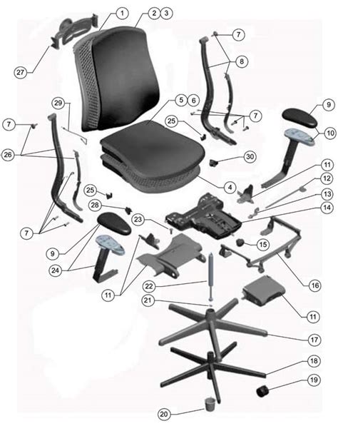 Herman Miller Celle Chair Parts - Authorized Retailer and Warranty ...