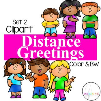 Distance Greetings Kids Clipart {Set 2} {Digital Learning} | Kids ...