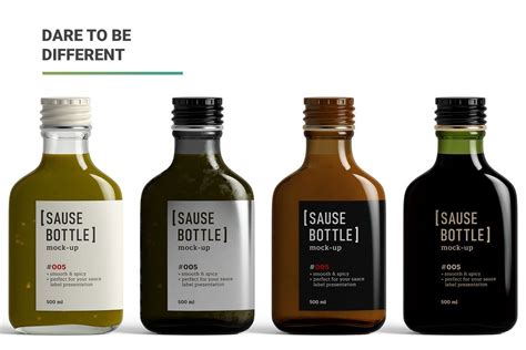 Sauce Bottle Mockup | Bottle mockup, Bottle design packaging, Sauce bottle