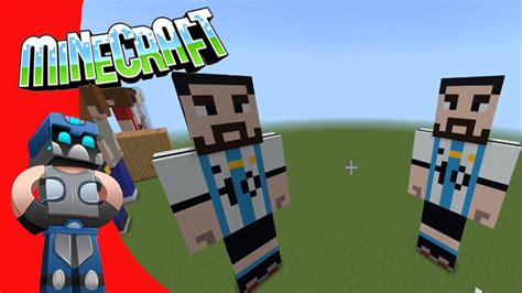 Messi Argentina Pixel art Minecraft Tutorial / Como hacer estatua de ...