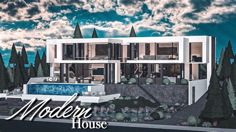 Luxury Modern House Part1 | Bloxburg | (No Large Plot) 500K Speed Build ...