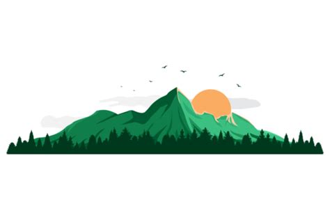 Mountains Landscape PNG Transparent Images Free Download | Vector Files ...