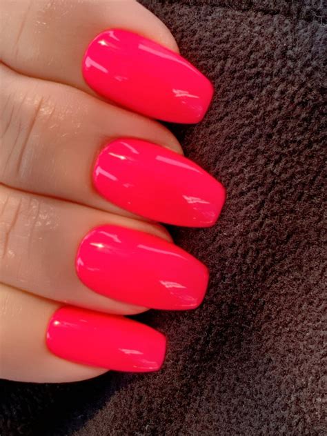 Neon Pink Nail Polish Bright Pink Polish : Wild Watermelon | Etsy