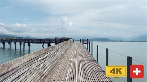 Lake Zurich - Walking Across Lake Zurich - Rapperswil Village Of ...