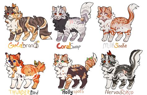 Warrior Cat Adopts 32 .closed by Divinity-Adopts on DeviantArt