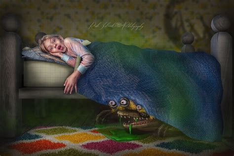 Monster Under My Bed Digital Backdrop for Composite - Etsy