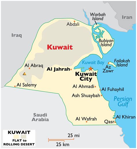 Kuwait Map / Geography of Kuwait / Map of Kuwait - Worldatlas.com