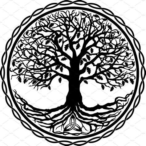 Celtic Tree of Life Silhouette by AonCelticArt on @creativemarket ...