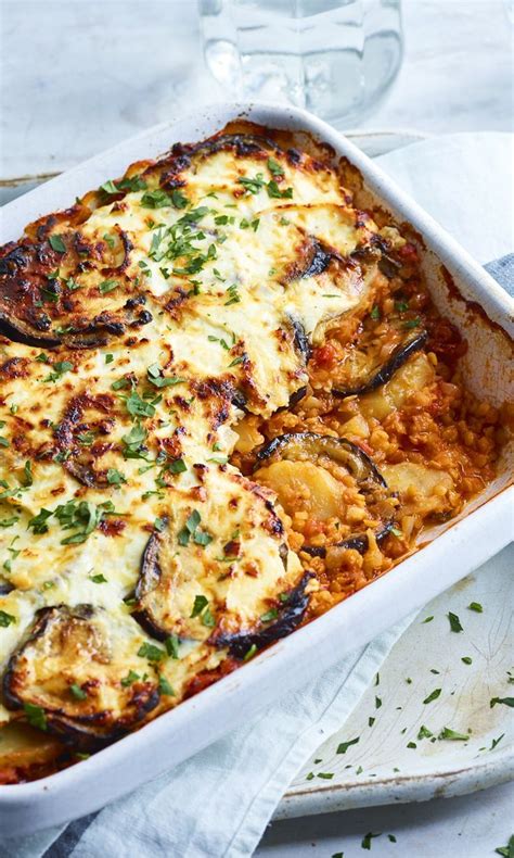 Vegetarian moussaka recipe | Recipe | Veggie moussaka, Healthy ...