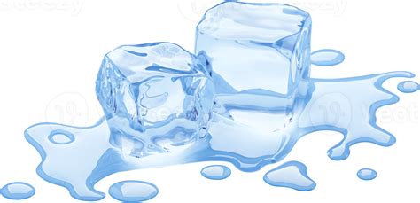 Melting ice cube isolated with clipping path 10834007 PNG