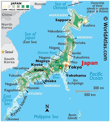 Mapas de Japón - Atlas del Mundo