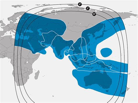 Coverage maps SES-12 - 95 East, Coverage Maps - satellite SES-12 ...