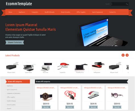 Free Ecommerce Website Templates Html Css - BEST HOME DESIGN IDEAS