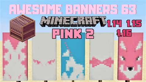 5 AWESOME MINECRAFT BANNER DESIGNS WITH TUTORIAL! #63 [LOOM] - YouTube